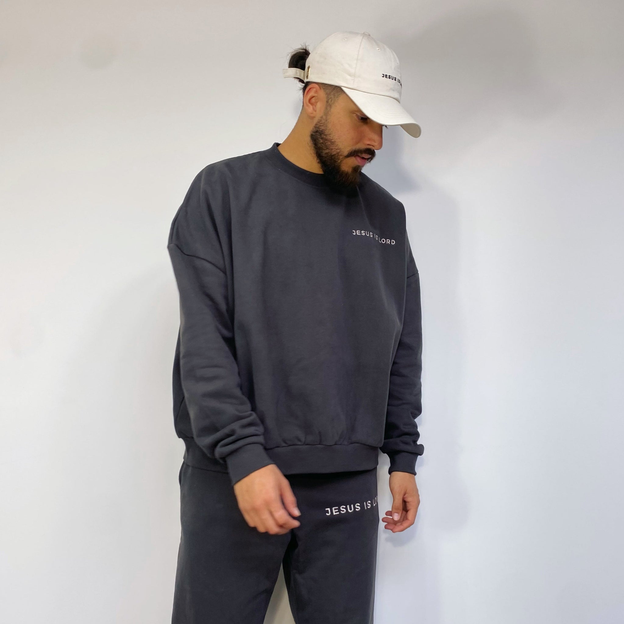 BOX FIT TRACKSUIT CHARCOAL