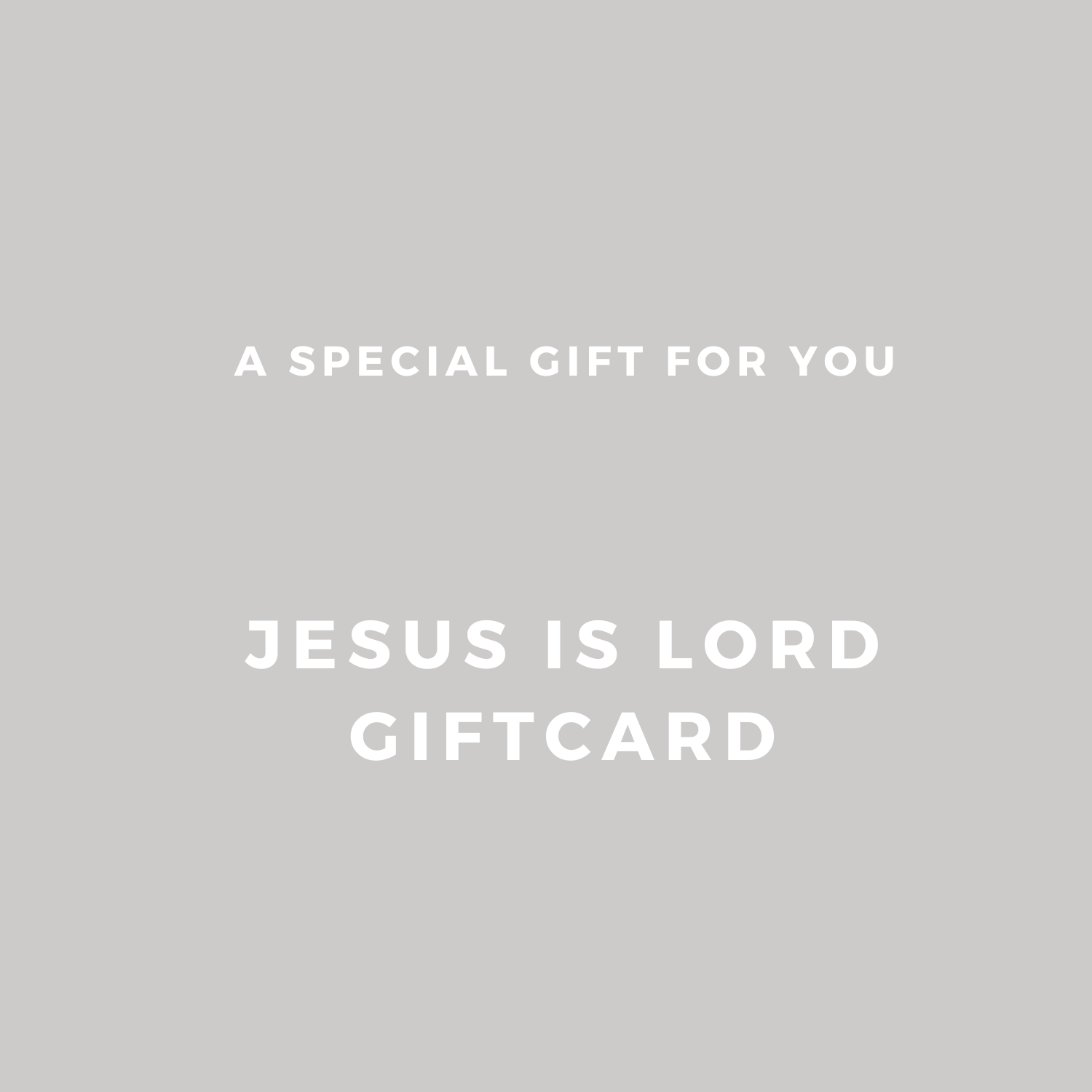 Jesus is Lord gift card