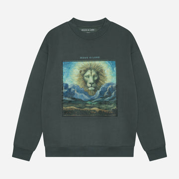 Dark Gray ''Lion of Judah'' Crewneck Sweater