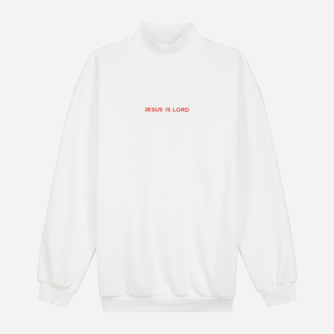 White Classic Crewneck Sweater christian streetwear